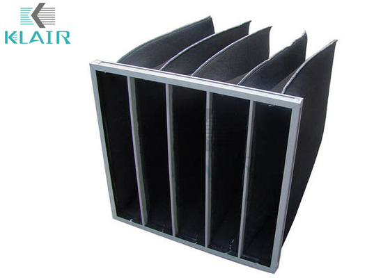 Bộ lọc túi than hoạt tính F5-F9, Bộ lọc không khí bằng thép mạ kẽm G4 Carbon