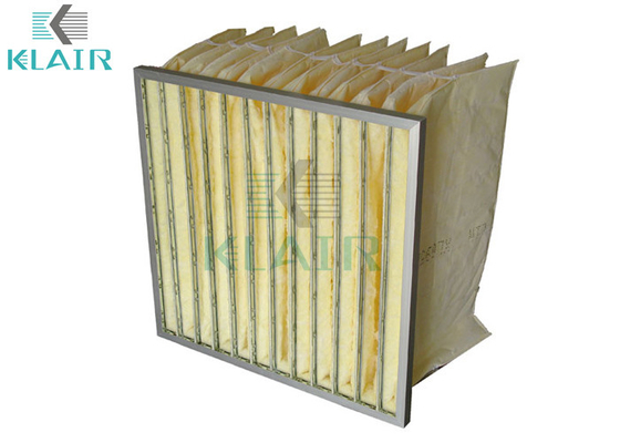 Bộ lọc túi sợi thủy tinh nhôm ép đùn F5-F9 Hiệu quả trung bình