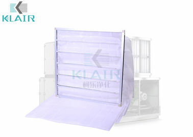 G4 tổng hợp túi lọc không khí nhôm / thép mạ kẽm cho tất cả các hệ thống Hvac